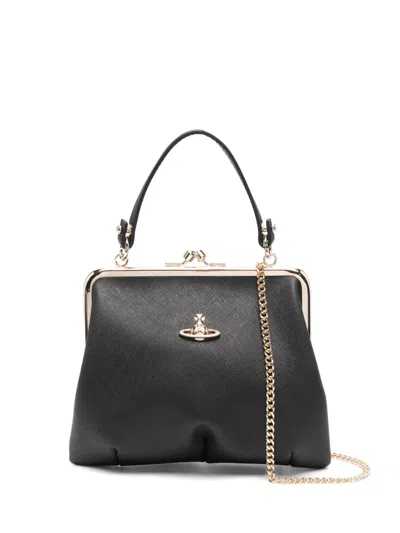 Vivienne Westwood Granny Frame Handtasche In Schwarz