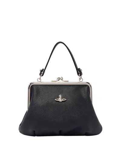 Vivienne Westwood Granny Frame Handbag In Black