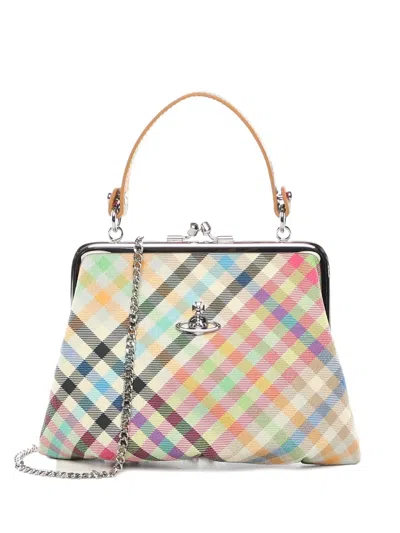 Vivienne Westwood Granny Tote Bag In Neutral