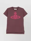 Vivienne Westwood Graphic Orb Print Short Sleeve T-shirt In Red