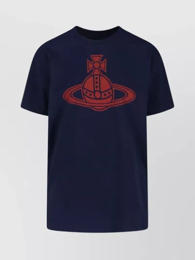 VIVIENNE WESTWOOD GRAPHIC PRINT CREW NECK SHORT SLEEVE TOP