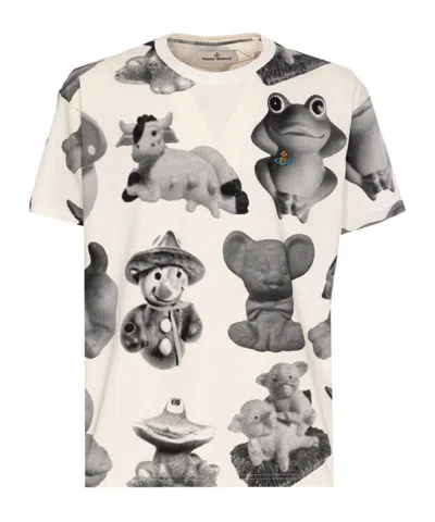 Vivienne Westwood Graphic Print Crew Neck T-shirt In White