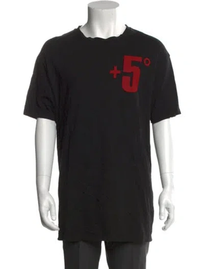 Pre-owned Vivienne Westwood Graphic Print Crew Neck T-shirt In Black