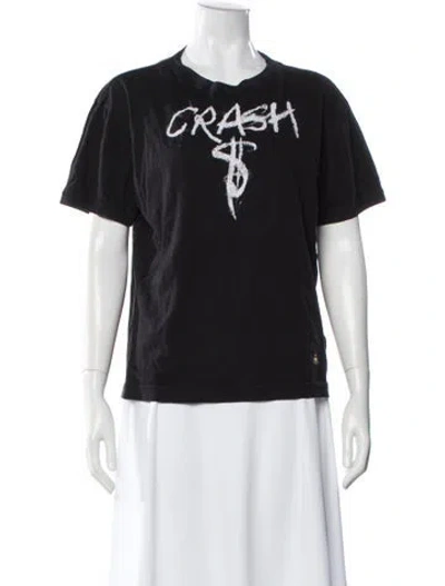 Pre-owned Vivienne Westwood Graphic Print Crew Neck T-shirt In Gray