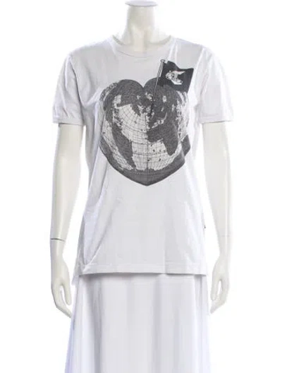 Pre-owned Vivienne Westwood Graphic Print Crew Neck T-shirt In Neutral