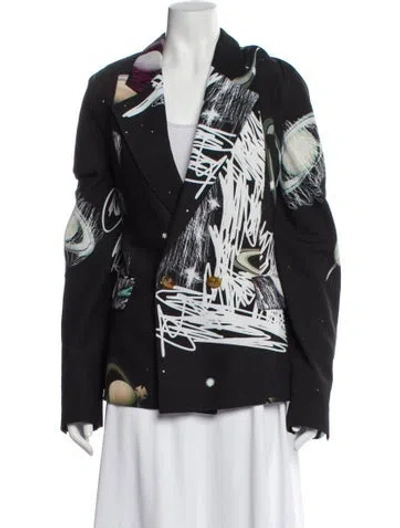 Pre-owned Vivienne Westwood Graphic Print Evening Jacket In Gray