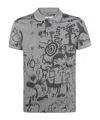 Vivienne Westwood Graphic-print Polo Shirt In Gray