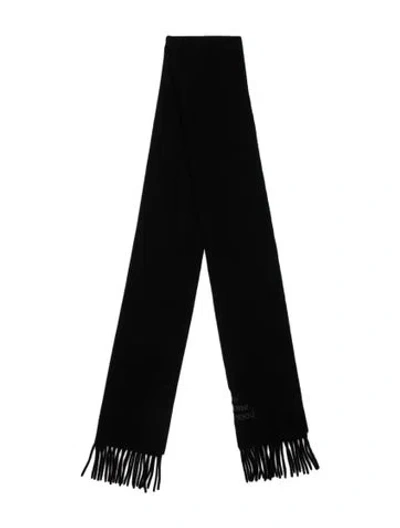 Pre-owned Vivienne Westwood Graphic Print Scarf In Black