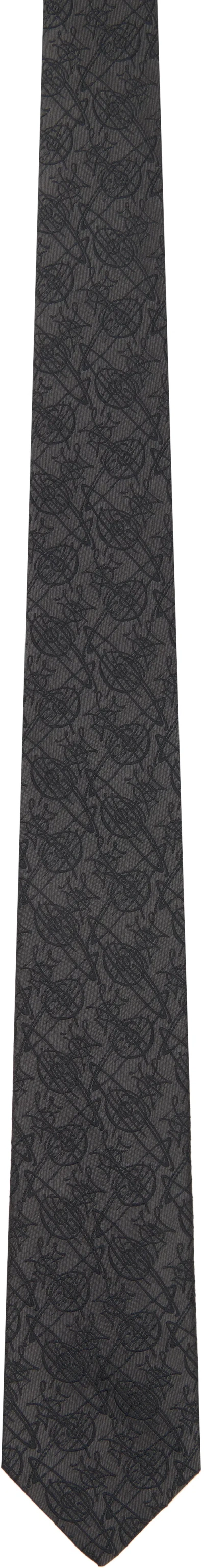Vivienne Westwood Gray 7cm Tie In Brown