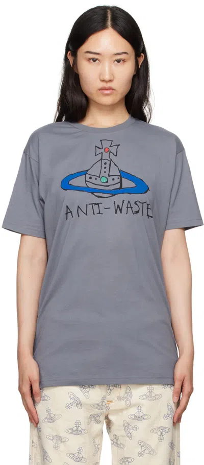 Vivienne Westwood Gray 'anti-waste' T-shirt In P407 Grey