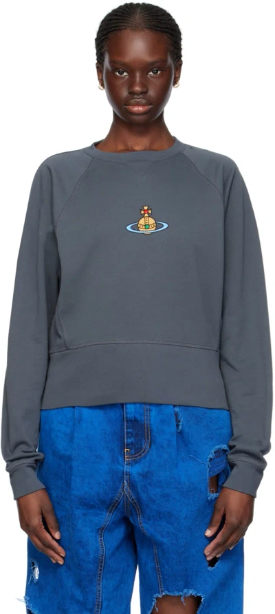 Vivienne Westwood Gray Athletic Sweatshirt In P408 Grey