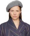 Vivienne Westwood Gray Basque Wool Beret