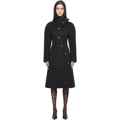 Vivienne Westwood Gray Breeze Coat In Black