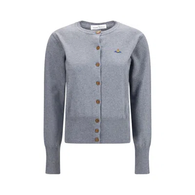 Vivienne Westwood Gray Cotton Cardigan