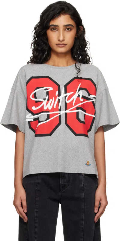 Vivienne Westwood Gray Cotton Jersey 96 Switch Box T-shirt