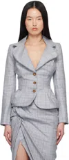 Vivienne Westwood Drunken Jacket Prince Of Wales 48 Women In P410 Multi