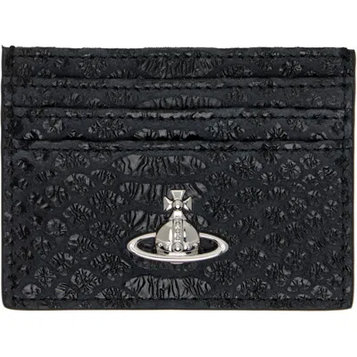 Vivienne Westwood Gray Flat Card Holder In Pattern