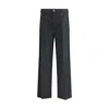 Vivienne Westwood Gray Fleece Wool Casual Pants In Blue