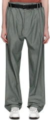 VIVIENNE WESTWOOD GRAY LAYERED TROUSERS