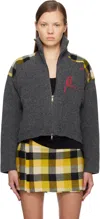 Vivienne Westwood Printed Wool-blend Jacket In Gray