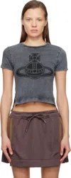 Vivienne Westwood Gray Paris Orb Mini Peru T-shirt