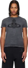Vivienne Westwood Gray Paris Orb Peru T-shirt In Gray