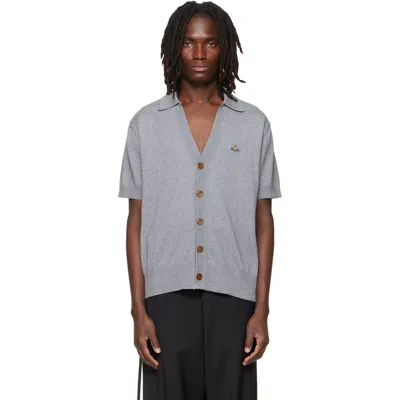 Vivienne Westwood Gray Polo Cardigan