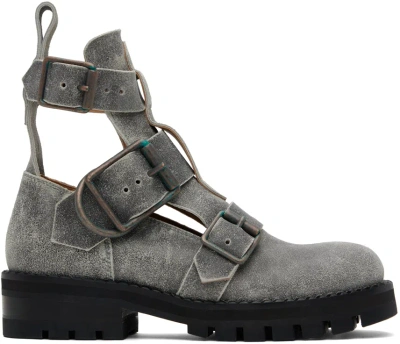 Vivienne Westwood Gray Rome Boots In Grey