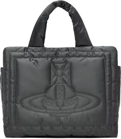 Vivienne Westwood Gray Small Margaret Bag In P410 Grey