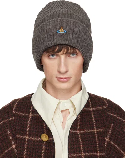 Vivienne Westwood Gray Sporty Beanie