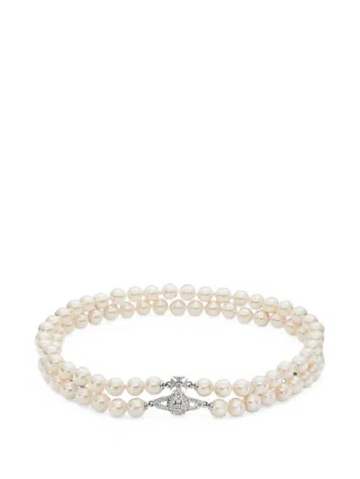 Vivienne Westwood Graziella Pearl Choker In Neutral