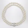 Vivienne Westwood Graziella Platinum Choker With Synthetic Pearls In White