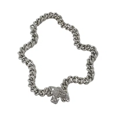 Pre-owned Vivienne Westwood Graziella Small Choker 'platinum/white' | Silver | Women's Size Onesize