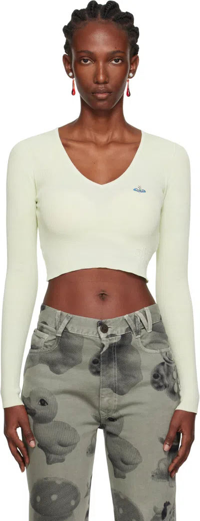 Vivienne Westwood Green Bea Cropped Sweater