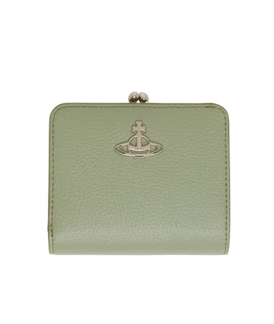 Vivienne Westwood Green Frame Pocket Wallet