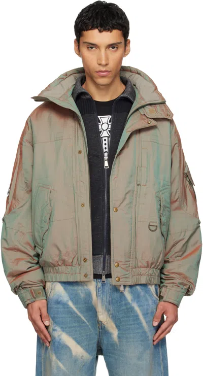 Vivienne Westwood Nevada Bomber Cangiante Gabardine Sage-green 52 Men