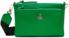 VIVIENNE WESTWOOD GREEN PENNY DB POUCH MESSENGER BAG
