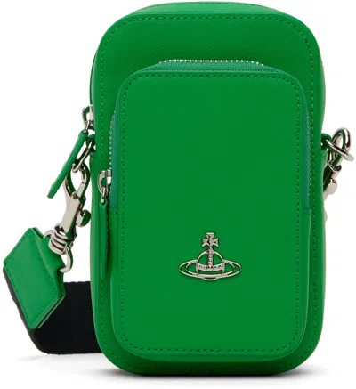 Vivienne Westwood Green Phone Pouch