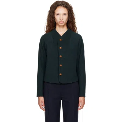 Vivienne Westwood Green Pourpoint Jacket In Black
