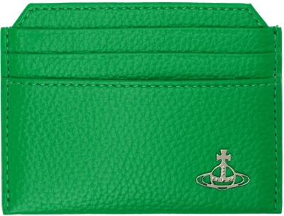 Vivienne Westwood Green Re-vegan Slim Card Holder