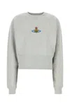 Vivienne Westwood Felpa In Cotone Grigio  Donna