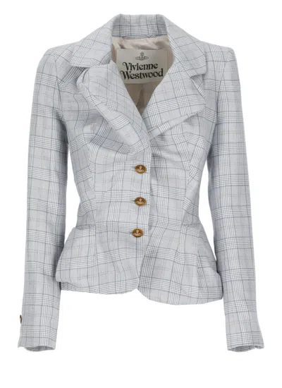 VIVIENNE WESTWOOD VIVIENNE WESTWOOD GREY DRUNKEN JACKET