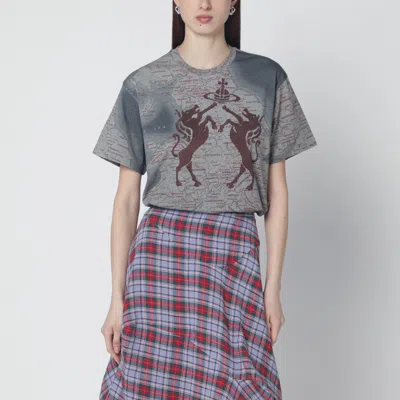 Vivienne Westwood Logo-print Short-sleeved T-shirt In Gray