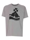Vivienne Westwood Crewneck T-shirt Graphic Print In Gris