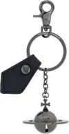 Vivienne Westwood Gunmetal 3d Orb Keychain