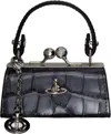 Vivienne Westwood Gunmetal Doll Bag Coin Pouch In N405 Anthracite