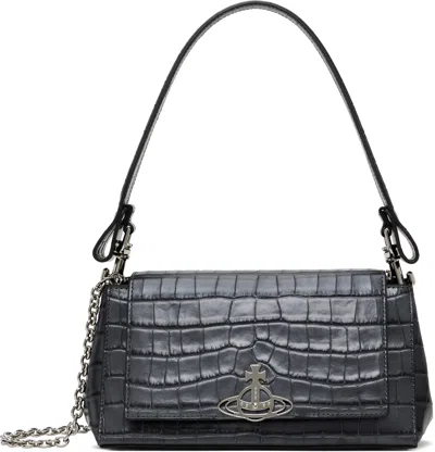 Vivienne Westwood Gunmetal Medium Hazel Bag In N405 Anthracite