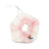 Vivienne Westwood Orb-embroidered Check-pattern Scrunchie In Neutrals/pink