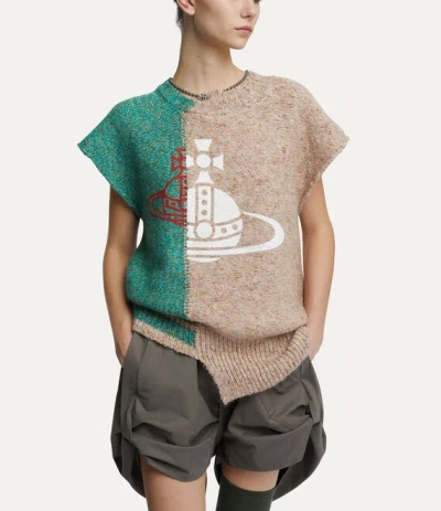 トップス Vivienne Westwood MAN HALF&HALF VEST Vivienne Westwood Half&half Vest In Multi | ModeSens