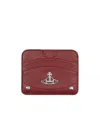 Vivienne Westwood Half Moon Card Bag In Red